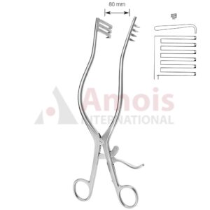 Adson Self Retaining Retractor 26.5cm Blunt 5 X 6 Prong