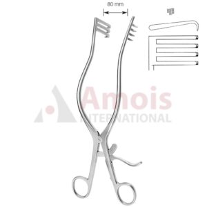 Adson Self Retaining Retractor 26.5cm Sharp Long Prong 3 X 4