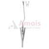 Applying Forceps for YASARGIL Clip, MINI, 70mm Bayonet, Shaft, Jaw Rotating, Round Handle
