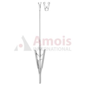 Applying Forceps for YASARGIL Clip, MINI, 70mm Straight Shaft, Jaw Rotating, Round Handle