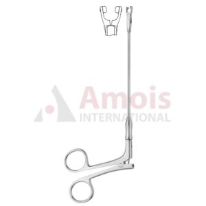 YASARGIL Aneurysm Clips, Applier Forceps Standard, Clip 70mm Straight Shaft 360 Degree Rotating Jaw Rotating Ring Handle
