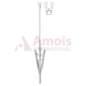 Applying Forceps for YASARGIL Clip, STANDARD, 70mm Straight, Shaft, Jaw Fixed, Round Handle