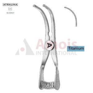 Bulldog Clamp Artery Titanium Atraumatic Strong Curved