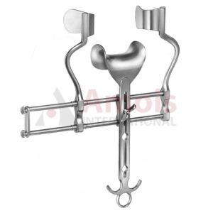 BALFOUR Abdominal Retractor Full Blade 20cm Spreading 180mm, Lateral Blades 70x35mm