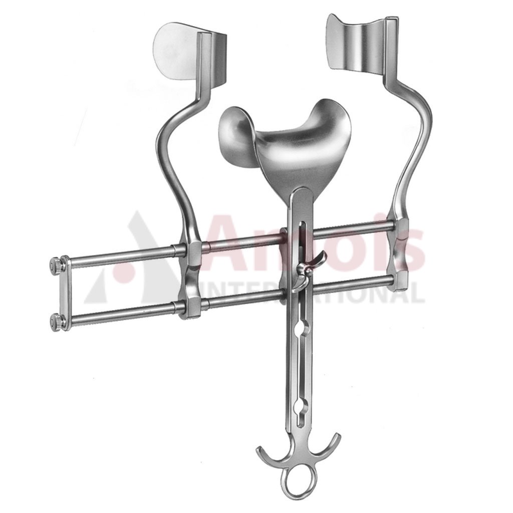 BALFOUR Abdominal Retractor Full Blade 20cm Spreading 180mm, Lateral Blades 70x35mm