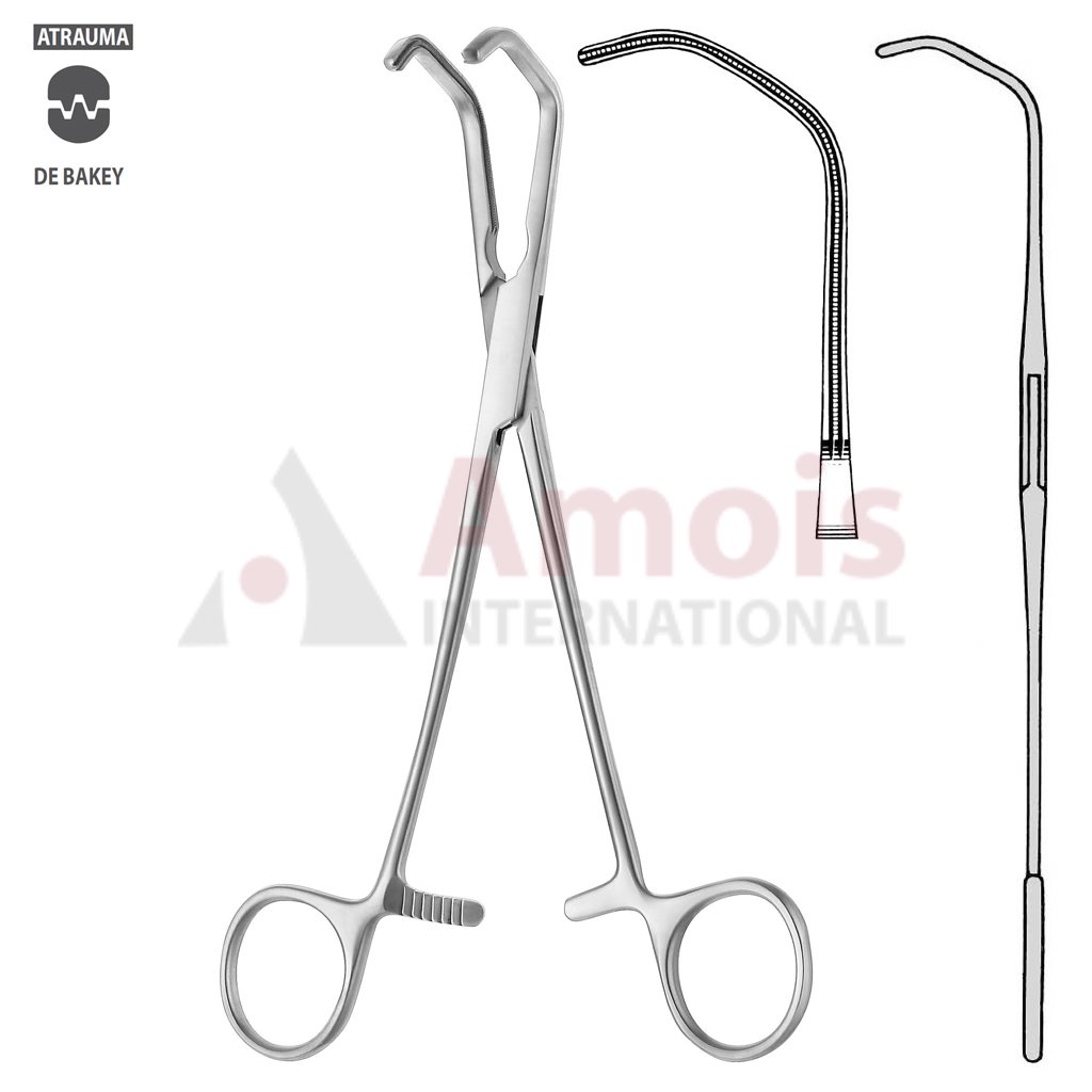 DeBakey-Beck Atraumatic Forceps Double Angled 6-1/2" Blunt