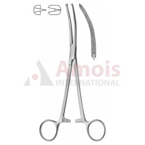 Berkeley Bonney Hysterectomy Forceps, Curved 1x2 Teeth