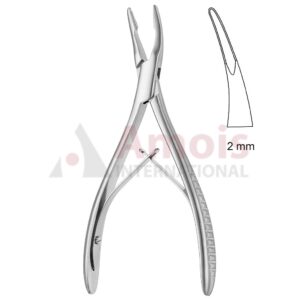 Beyer Bone Rongeur slightly curved 17cm 2mm