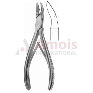 Bone Cutting Forceps Curved 17cm Double Action