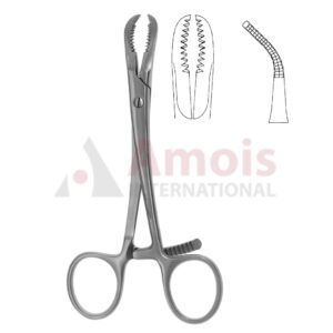 Bone Reduction Forceps 15.5cm Small Curved Ratchet Style