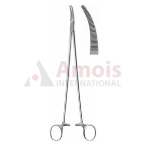 Bridge Hemostatic Forceps, Curved, 27.5cm, Delicate, Serrated