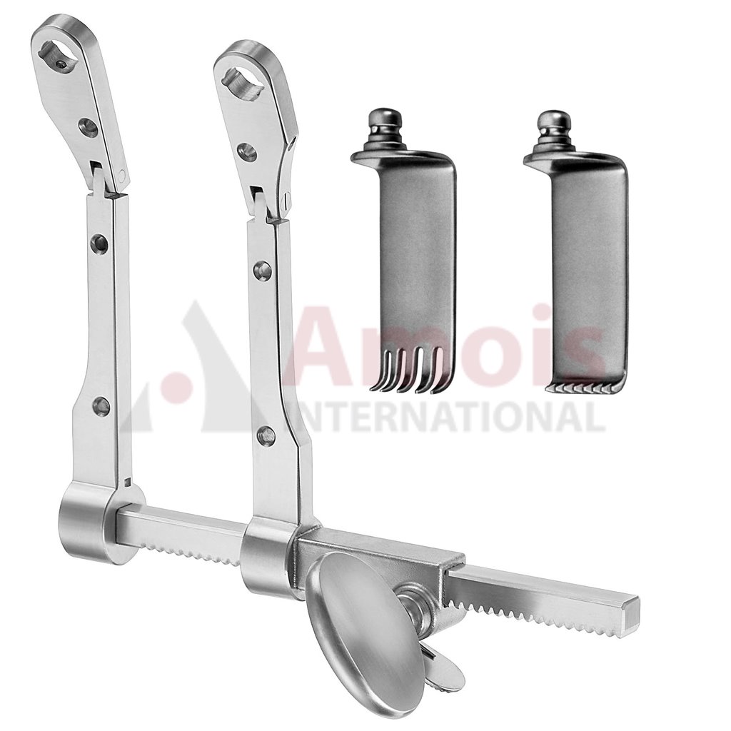 Caspar Cervical Retractor 12cm Complete Set With 5 Lateral Blades And Medial Blades