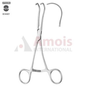 CASTANEDA Atraumatic Neonatal and Pediatric Clamp 15.5cm (6"), Curved, Jaw Length 50.0mm