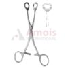 Collin Tongue Holding Forceps Oval Small Jaw 16cm