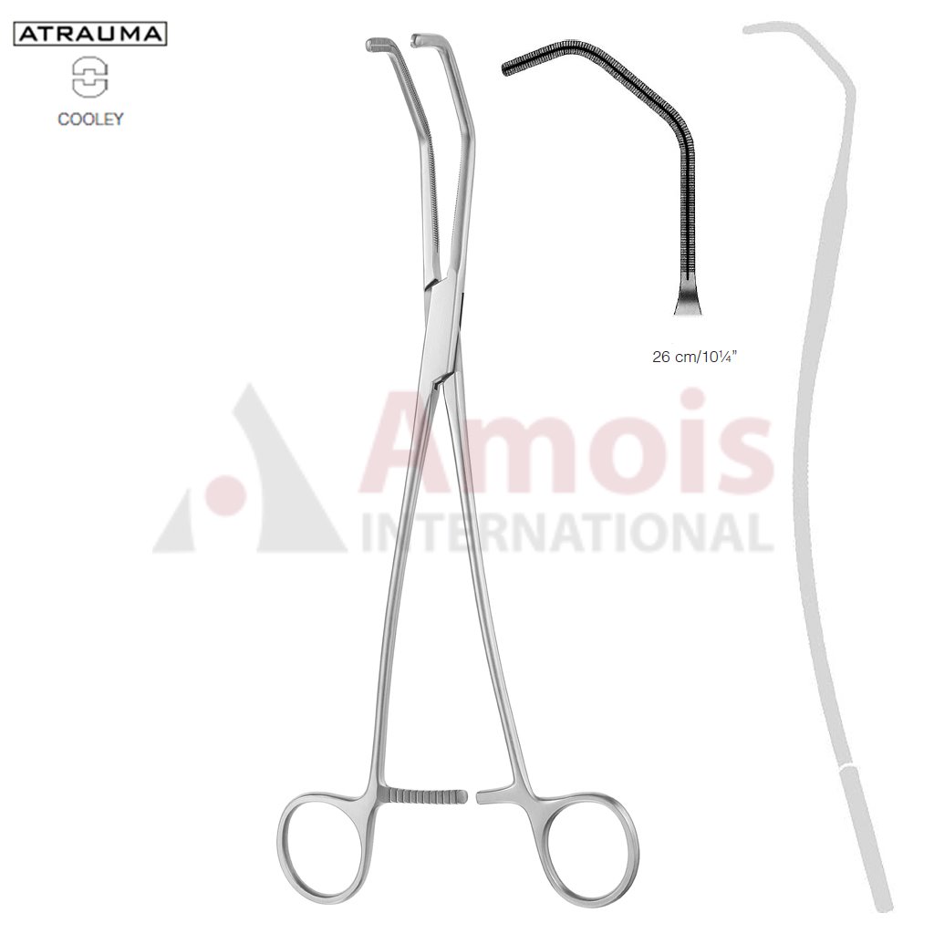 COOLEY Anastomosis Clamps 25cm 44mm