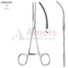 COOLEY ATRAUMATIC Patent-Ductus Clamp, Curved, 180 mm (7"), Toothing COOLEY, Jaw Length: 52 mm, For Pediatrics