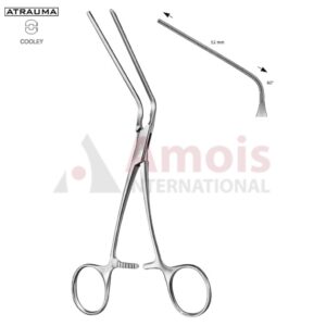 COOLEY Patent Ductus Forceps Atraumatic 17cm Very Delicate, Jaws 52mm 60 Degree