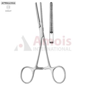 COOLEY Atraumatic Neonatal and Pediatric Clamp 14cm (5 1/2"), Straight, Shanks Angled