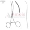 COOLEY ATRAUMATIC Bulldog Clamp, Curved, S-SHAPED, 125 mm (5"), Toothing COOLEY, Jaw Length: 50 mm