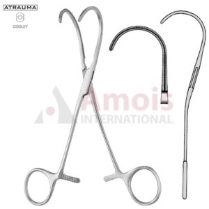 COOLEY Vascular Clamp Curved 17cm