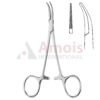 Dandy Hemostatic Forceps Cross Serrated 12cm Laterally Curved