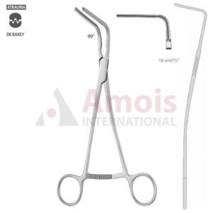 DeBakey Atraumatic Vascular Clamp 19cm (7 1/2"), 90 Degree Angled