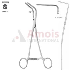 BAKEY Atraumatic Vascular Clamp 21.5cm, 90 Degree Angled