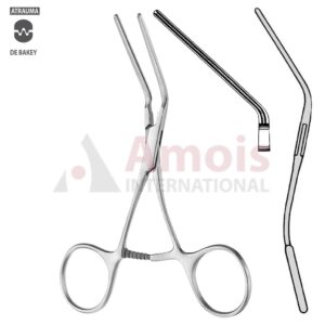 DeBakey Atraumatic Vascular Clamp S-Shaped 12cm, 45 Degree Angled