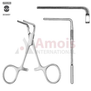 DeBakey Atraumatic Vascular Clamp 10cm/4", 90 Degree Angled