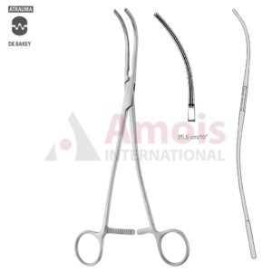 DeBakey BAHNSON Atraumatic Aneurysm Clamp 25.5cm Medium Curved