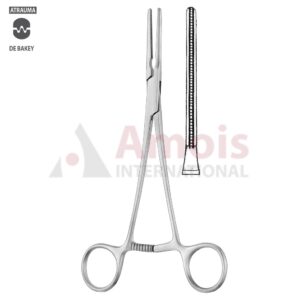 DeBakey Peripheral Vascular Clamp Straight with Ductus Pattern Jaws