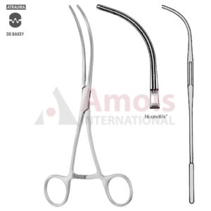 DeBakey Forceps Atraumatic Curved 16cm