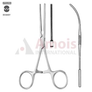 DeBakey Atraumatic Pediatric Vascular Clamp 13cm (5"), Straight