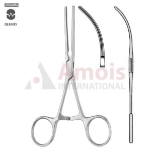 DeBakey Atraumatic Pediatric Vascular Clamp 12.5cm (5"), Curved