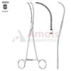 Ligature Forceps, ATRAUMATIC, Acc. To DeBakey, S-Shape, Long Teeth, Length 24.5 cm
