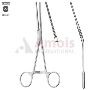 DeBakey Coarctation Clamp 17cm (6 1/2"), Angled Downwards Shanks