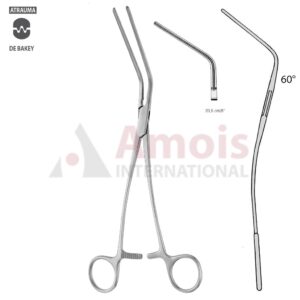 DeBakey Atraumatic Multi-Purpose Clamp 20.5cm/8", 60 Degree Angled