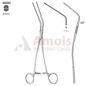 DeBakey Atraumatic Multi-Purpose Clamp 24cm (9 1/2"), 60 Degree Angled