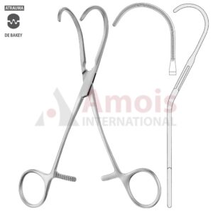 DeBakey Atraumatic Anastomosis Clamp 17cm (6 3/4"), Strongly Curved