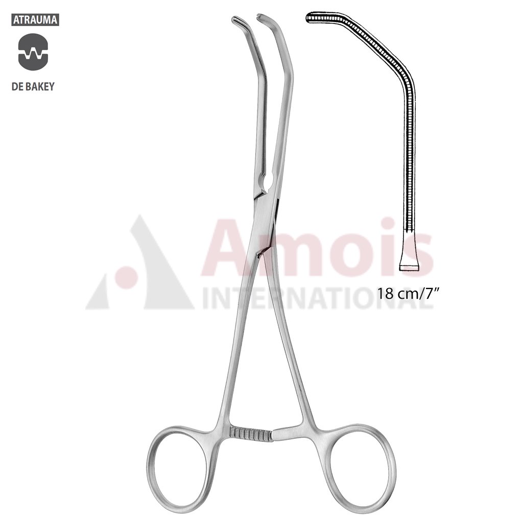 DeBakey-REYNOLDS Anastomosis Clamp Large 18cm Angled 50 Degree