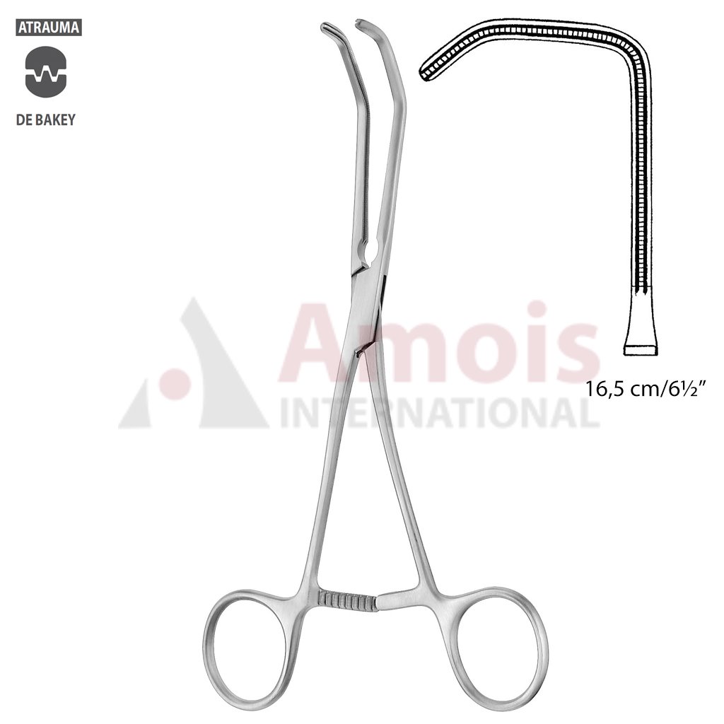 DeBakey REYNOLDS Anastomosis Clamp Large 16.5cm Angled 85 Degree