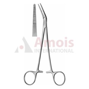 Fickling Hemostatic Forceps Angled To Side 18cm Serrated