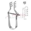 Finsen Self Retaining Retractor Sharp 3x4 Prong With Adjusting Screw