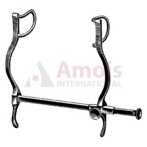 GOSSET Abdominal Retractor with Retaining Screw 3/4" X 1 1/2" Blades 4" Spread