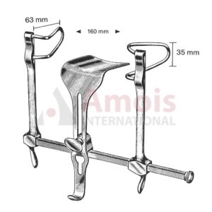 GOSSET Abdominal Retractor 16,5cm/6?" WITH BLADE