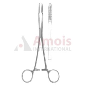 Gross Maier Dressing Forceps Straight With Ratchet, Round