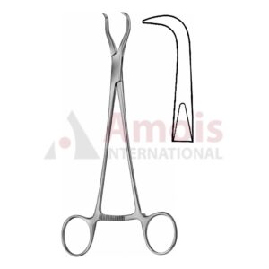 Haase Reposition Forceps 16.5cm Strongly Curved Sharp