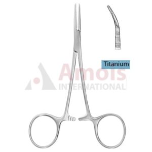 Titanium Halsted Mosquito Hemostatic Forceps Curved 12.5cm