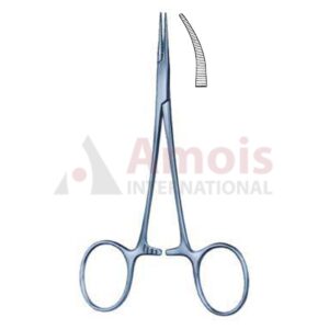 Titanium Halsted Mosquito Hemostatic Forceps 1x2 Teeth Curved 12.5cm