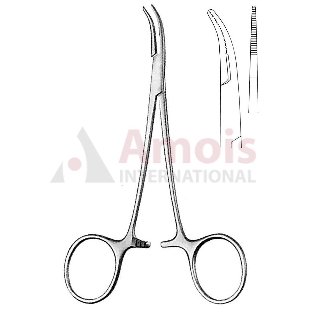 Hoen Scalp Forceps 13.5cm Laterally Curved